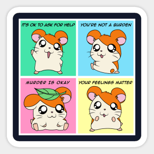 Hamtaro - Murder is Okay Sticker